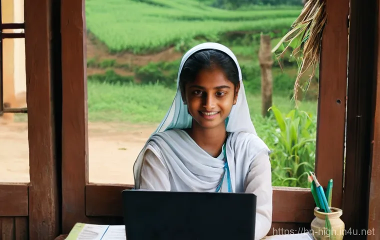 고등학교 온라인 강의 추천 - **Prompt 1: Bridging Distances with Online Education in Rural Bangladesh**
"A young Bangladeshi ...